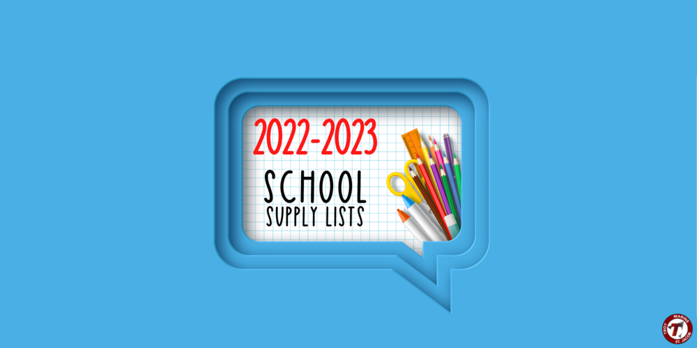 2022-2023 Triad School Supply Lists