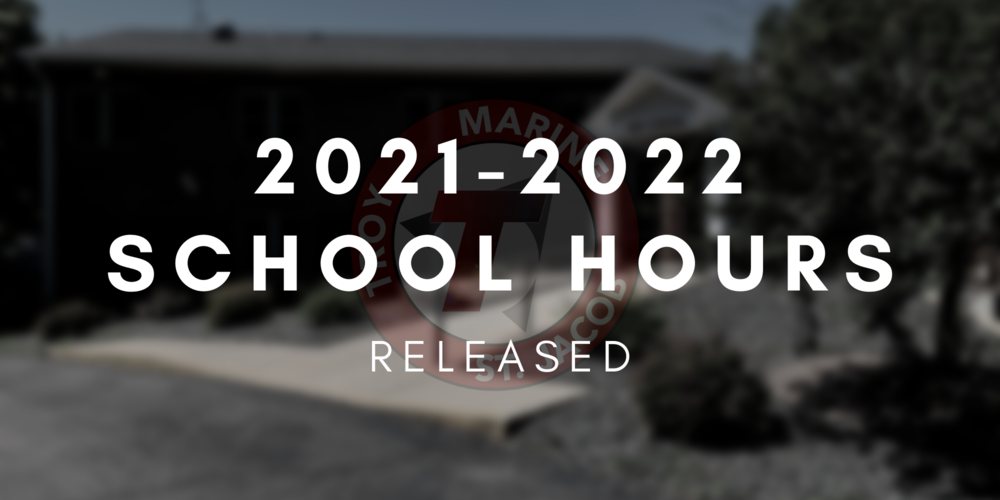 2021-2022 School Hours Released