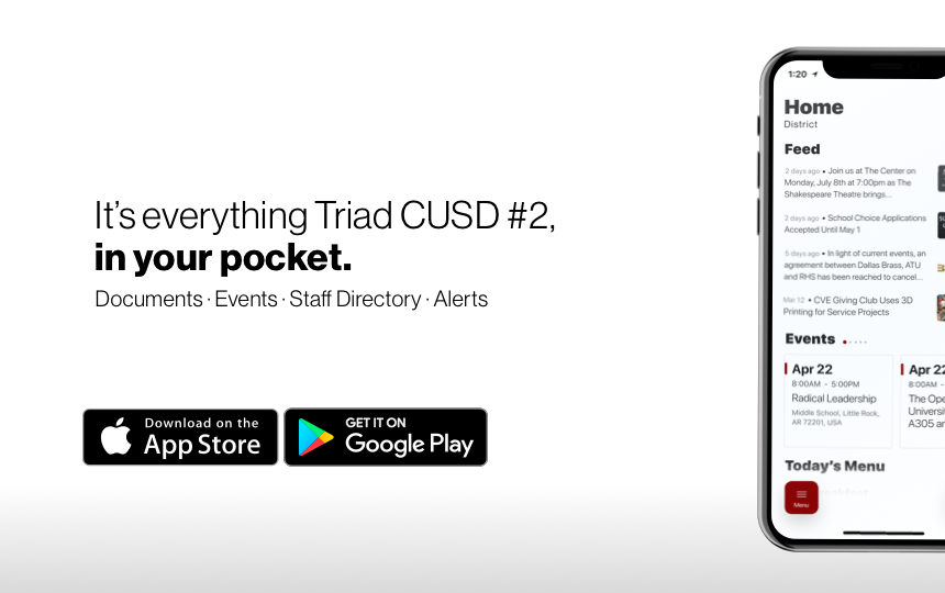New Triad CUSD2 App
