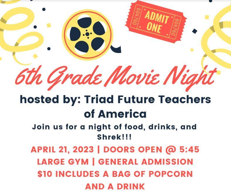 6th Grade Movie Night