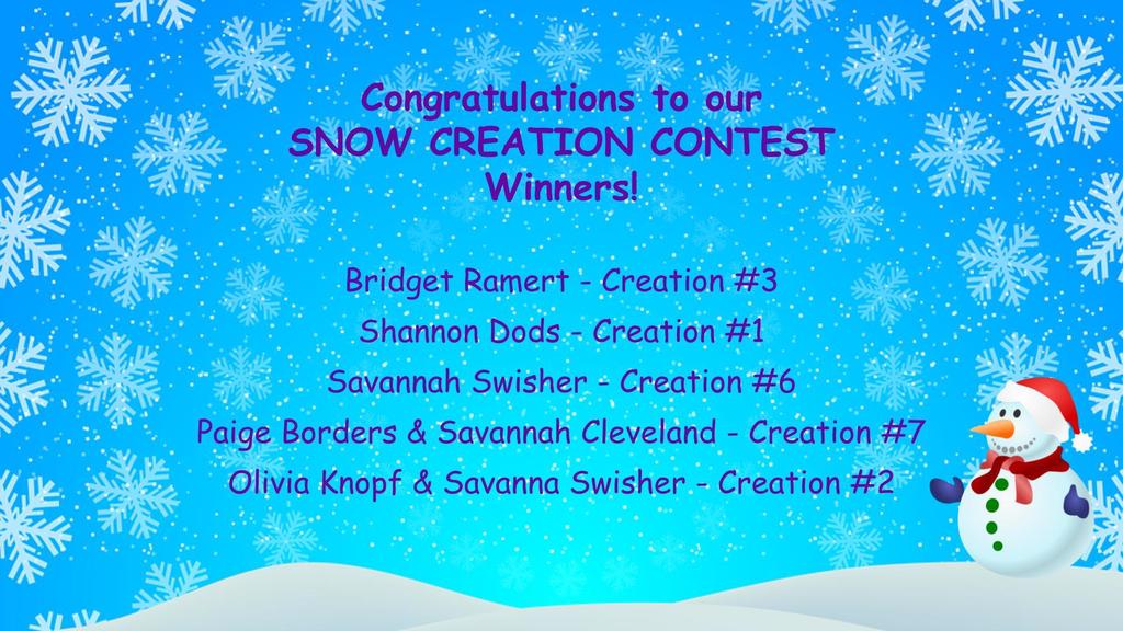 Snow Creation Contest